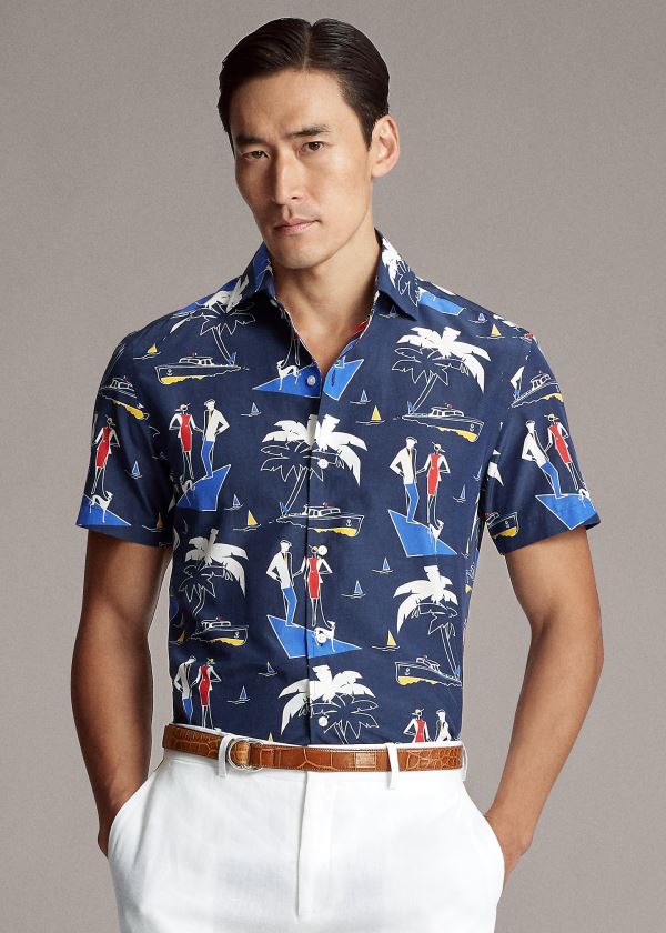 Camisa Ralph Lauren Riviera-Print Homem 90541-OZMY